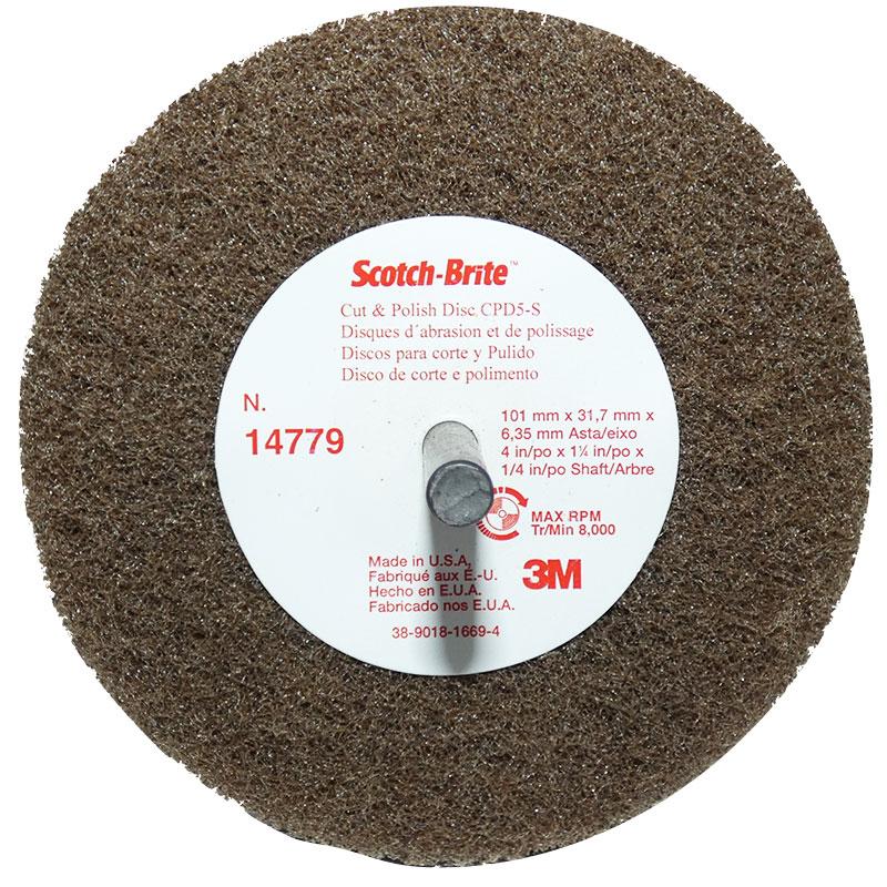 3M™ Scotch-Brite 4 Inch Cut And Polish Disc D5 - Medium